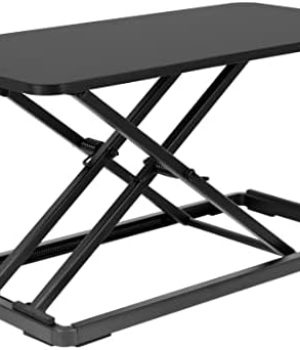 Mount-It! Standing Keyboard Tray, Adjustable Height Keyboard Riser for Desktop, Ergonomic Sit Stand Key board and Mouse Platform, Ergonomic Lifter for Keyboard and Laptops 23.6 x 11.8 Inch